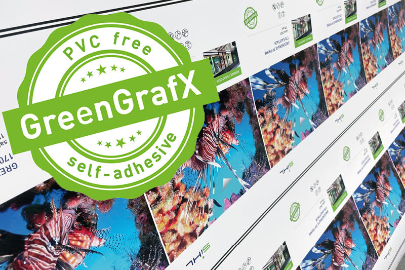 Environmentally friendly, PVC-free, self-adhesive Our GreenGrafX products make your advertising applications sustainable 